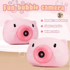 Mainan Edukasi Anak Gelembung Sabun Tiup Mesin Bubble Gun Kamera Pig