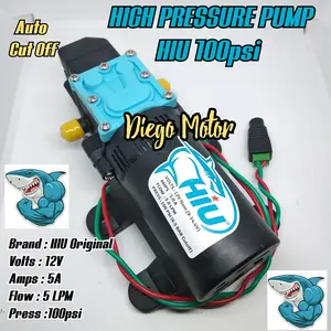 Dinamo pompa air semprot hama Elektrik cba aki 12V HIU 5A