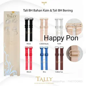 Tali bra BH transparan dan kain merk Tally | bra strap