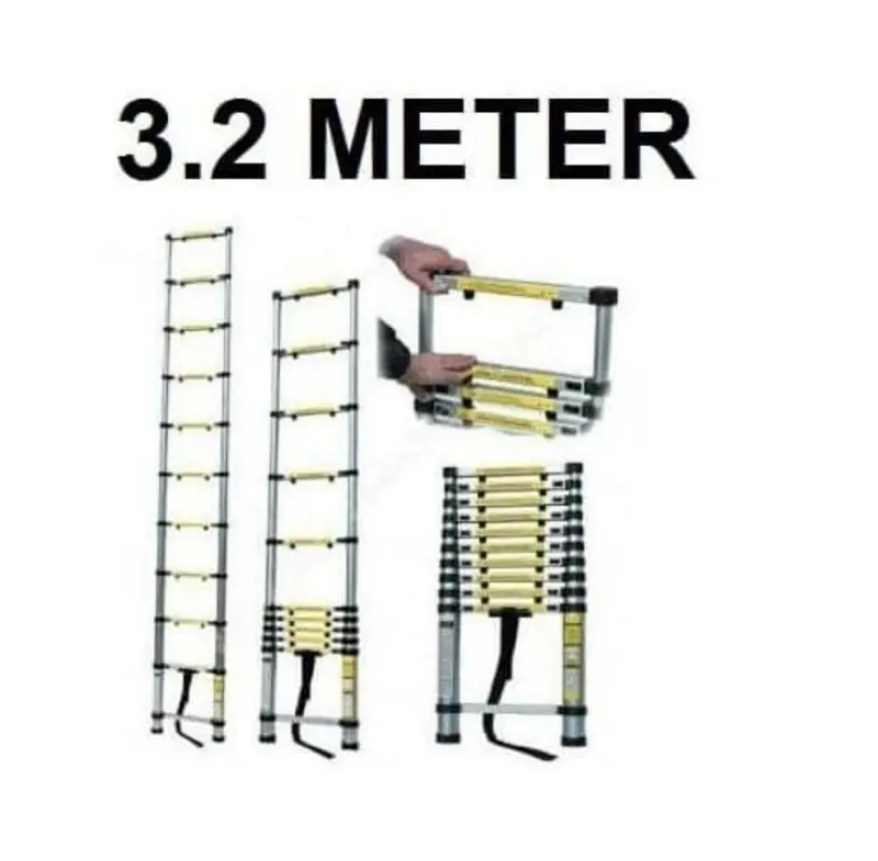 Tangga Lipat Teleskopik 3.2m Single Telescopic Ladder 3.2m 2