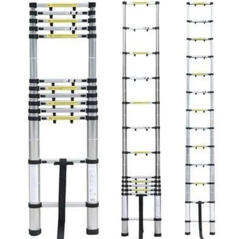 Tangga Lipat Teleskopik 3.2m Single Telescopic Ladder 3.2m 4
