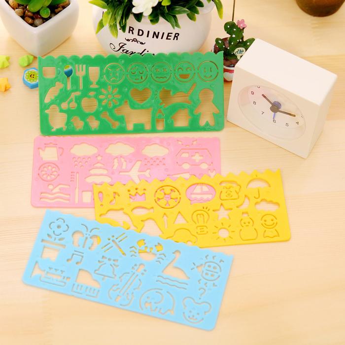 Gambar Penggaris dengan Template Aneka Gambar dari Dunia Jasmine Kota Surabaya Tokopedia