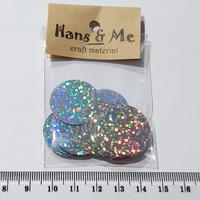 Gambar Payet Manik Lingkaran 25mm Silver Laser dari Hans and Me Kota Administrasi Jakarta Barat 1 Tokopedia