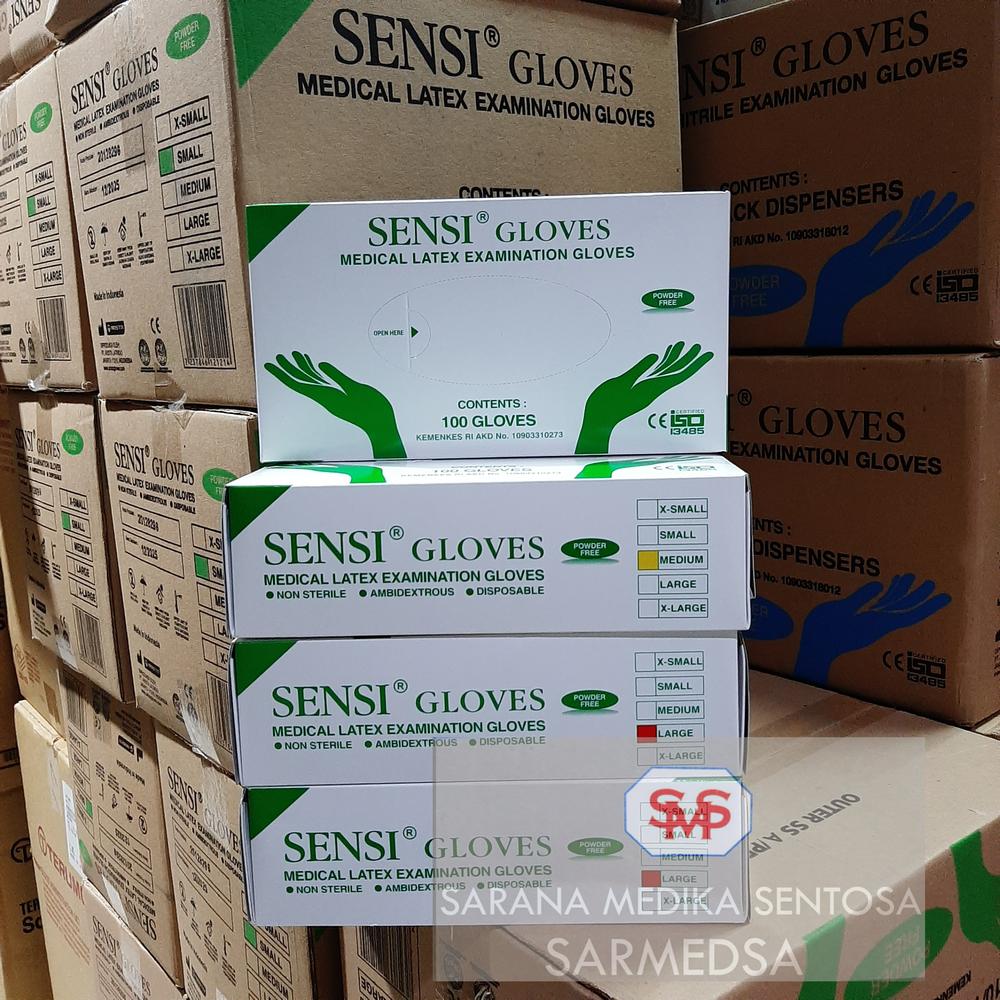 Sarung Tangan Latex Non Powder Sensi