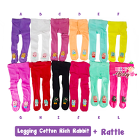 Gambar YooBerry Legging Anti Slip + Rattle 3D Cotton Rich Bayi 0-12 Bulan -2 - 6-12 Bulan, Motif K dari Berry Baby Kota Bandung 1 Tokopedia