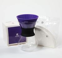 Gambar Set Coffee V60 Volcano Dripper + Decanter Carafe 400ml + 40 Coffee Filter + Kopi - Ungu dari Maharaja Coffee Kota Administrasi Jakarta Pusat 5 Tokopedia
