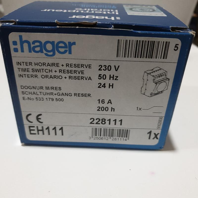 Timer switch Analog 24 Hour 230VAC Hager type EH-111 - Shop | Tokopedia