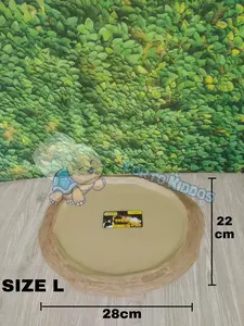 Feeding Dish Bulat/Round torto / reptile / Hewan Peliharaan Size L