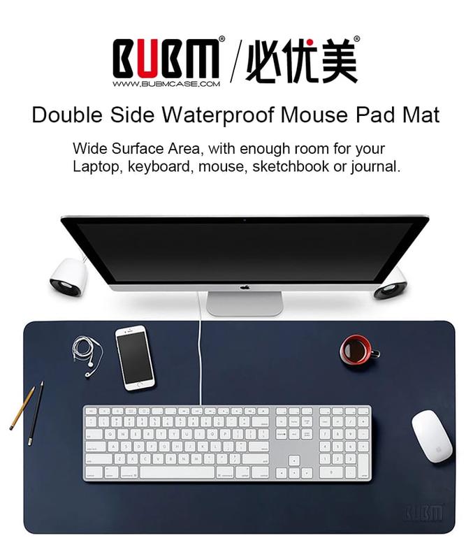 Triple W 90x45cm Leather Mousepad Desk Mat Mouse Pad Double Side - Shop ...