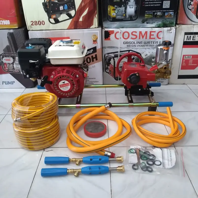 Paket Mesin Steam Bensin 160 - Sprayer 22 Siap Pakai