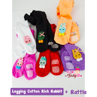 Gambar YooBerry Legging Anti Slip + Rattle 3D Cotton Rich Bayi 0-12 Bulan -2 - 6-12 Bulan, Motif K dari Berry Baby Kota Bandung 2 Tokopedia