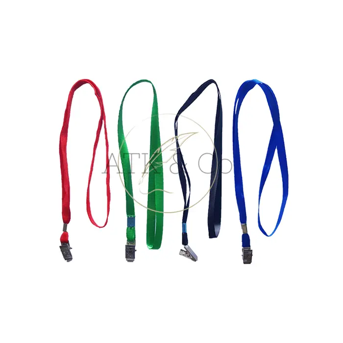 Gambar Tali Name Tag Gantungan ID Card Lanyard Nylon Warna Warni - Hitam dari ATK & Co Kota Bandung 2 Tokopedia