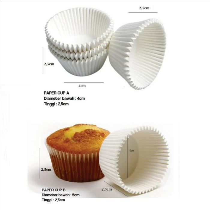 Jual PAPERCUP PAPER CUP CASE ROTI BULAT 100PCS / KERTAS BAKING BOLU ...
