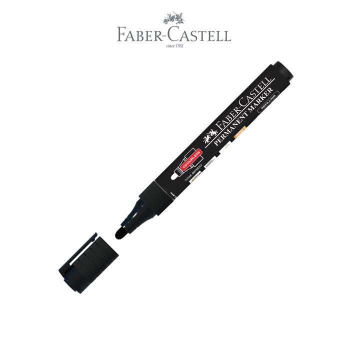 Gambar Faber-Castell Eco Permanent Marker Black Ink dari Faber Castell Indonesia Kab. Bekasi Tokopedia