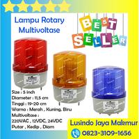 Gambar Lampu Rotary LED 5 " inch 5" rotari sirine Tanpa bunyi Multivoltase - Merah dari Lusindo Jaya Makmur Kota Surabaya 1 Tokopedia
