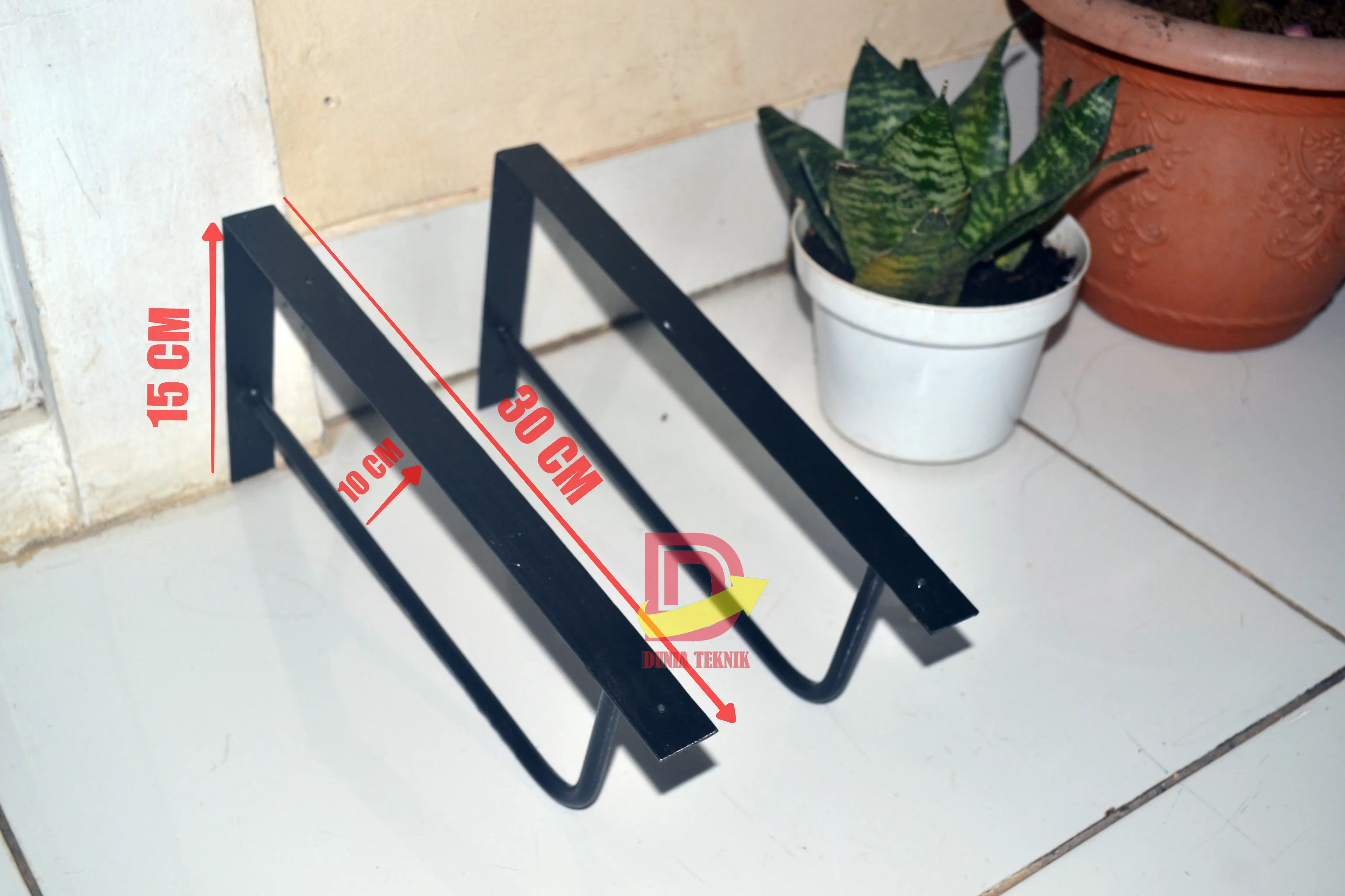 SIKU AMBALAN RAK KAYU / MEJA TEMPEL DINDING LEBAR 30 CM 1 SET/ 2 Pcs