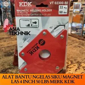 Alat Bantu Ngelas Siku Magnet Las 4 Inch 50 LBS Merk KDK