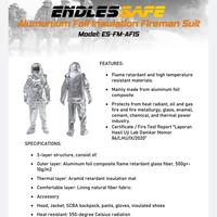 Gambar Baju Safety Pemadam Api – Aluminium Suit Fire Resistant 550°C - XL dari gudangsafetycom Kota Administrasi Jakarta Barat 2 Tokopedia