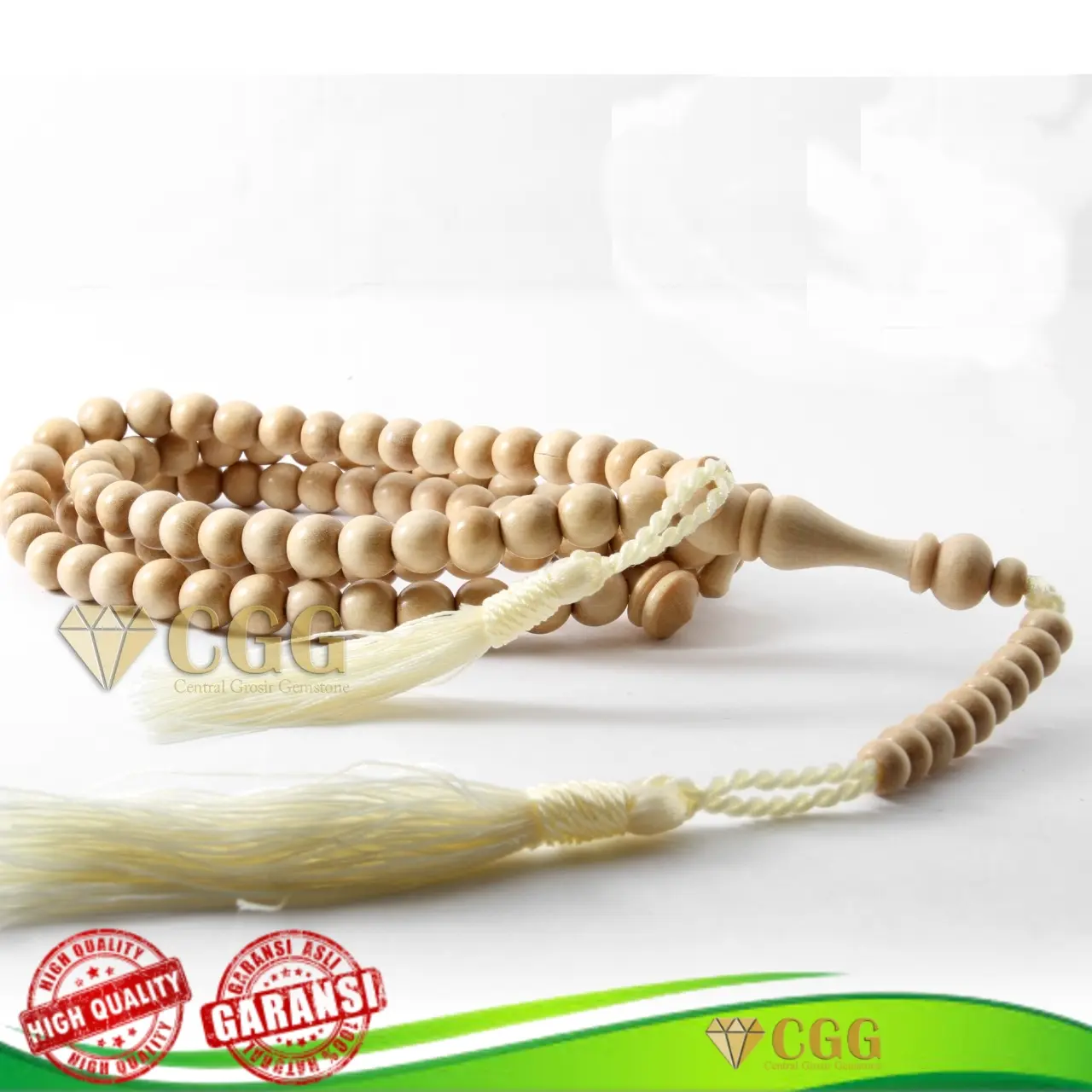 Tasbih 99 Kayu Kemuning Gading Original