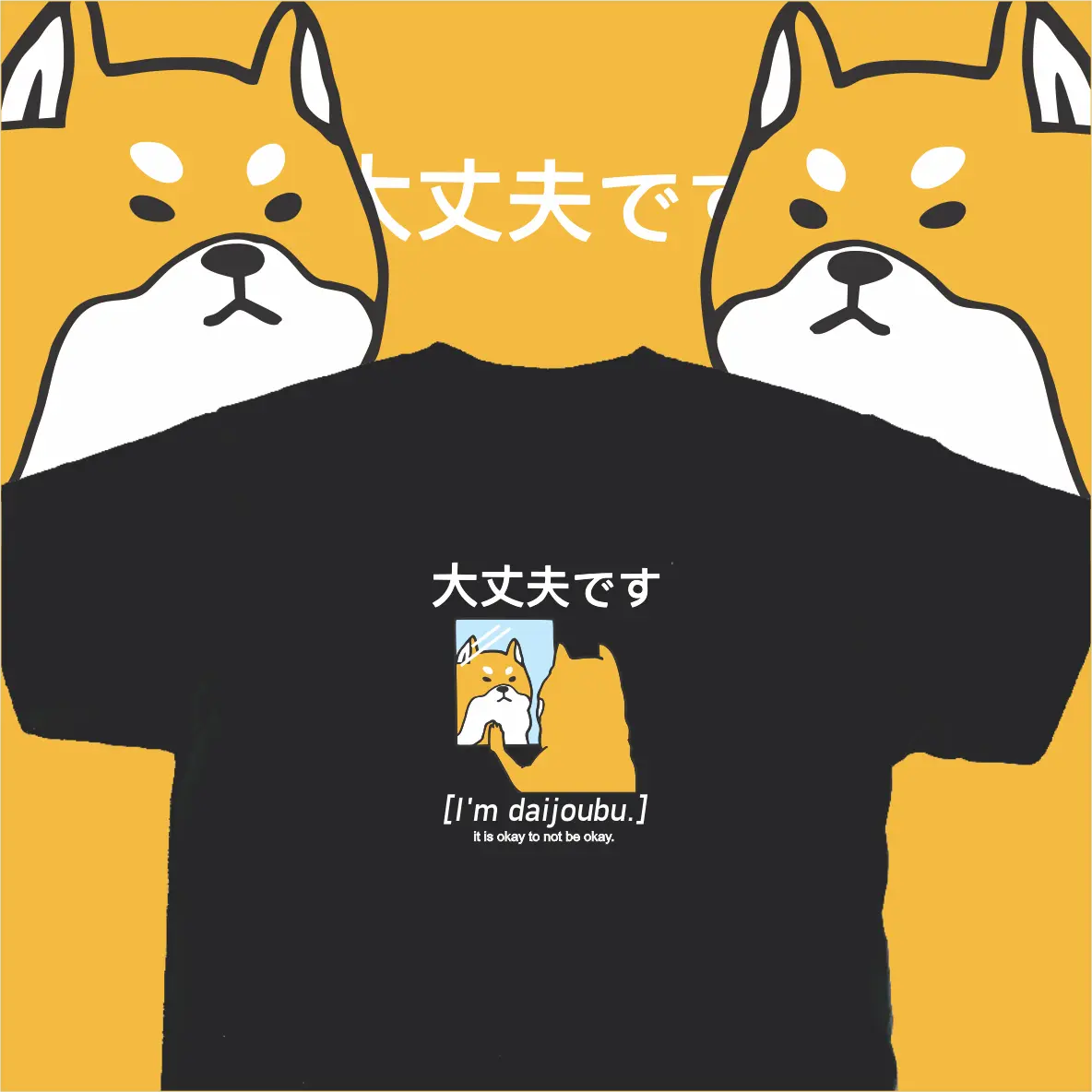 Baju Kaos Anime Inu - Kuruu Daijoubu Tee