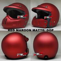 Gambar Helm Cakil Retro Solid Helm Halfface Fullface Transformable 2in1 dari Helm Mart 88 MOTOVERSE Kota Medan 4 Tokopedia