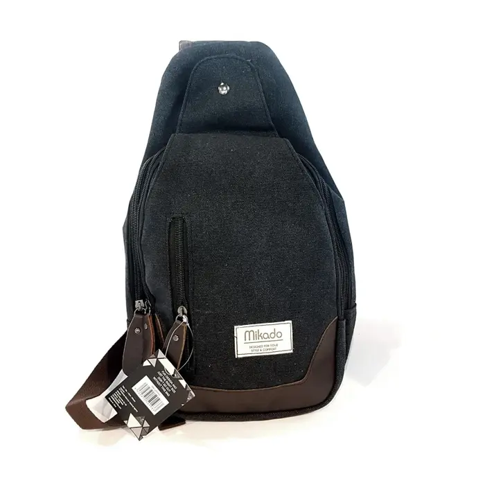 Gambar Tas Selempang Mikado Shoulpack / travel pouch organizer, tas aksesoris, storage bag travel - Black dari MIkado Giftshop Kota Administrasi Jakarta Pusat 4 Tokopedia