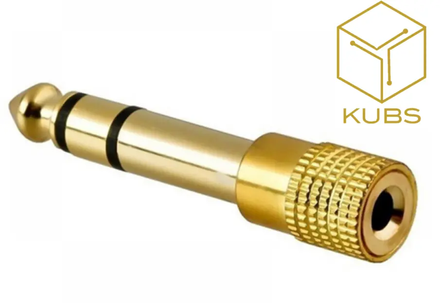 KUBS Audio Jack Converter 3.5 to 6.5 mm Adapter 6.5 to 3.5 mm