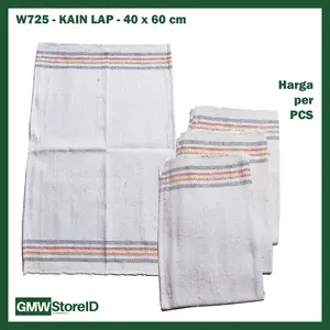 GROSIR Kain Lap 40 x 60 cm Warna Putih Pel Lantai Dapur Murah W725