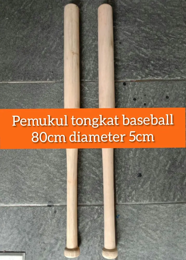 Pemukul / Tongkat Kayu Base ball 80cm (diameter 5cm) Murah Meriah!!!