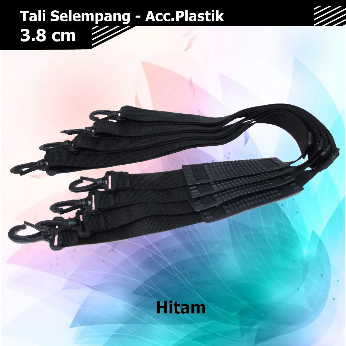 Tali Selempang Polyester 3,8cm Acc.Plastik | Slempang | Tali Tas