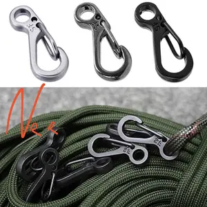Mini stainless Spring Carabiner Key Hang Buckle Gantung Kunci Tali Murah Ekonomis