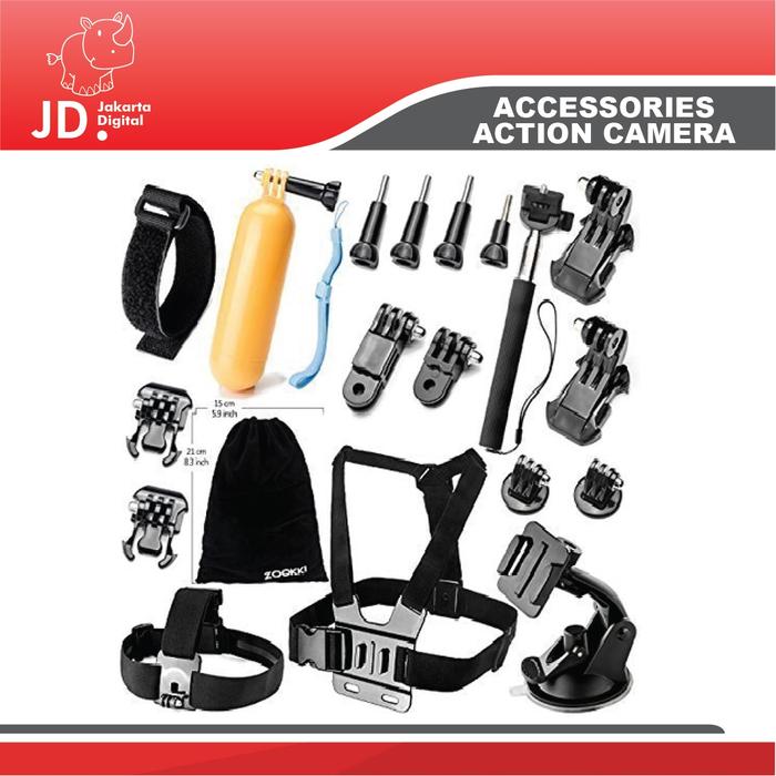 Gambar Aksesoris Full Set Paket N16 For Action Cam Xiaomi Yi Gopro Brica DLL dari Jakarta Digital 8 Kota Administrasi Jakarta Pusat Tokopedia