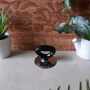 Pegangan tutup panci tahan panas sedang = 5.5cm alas bawah 6cm,T =5cm