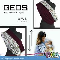 Gambar Gendongan GEOS Dita Bolak-Balik - Gendongan Bayi - Kaktus, XL dari Aurel Babyshop Kota Tangerang Selatan 2 Tokopedia