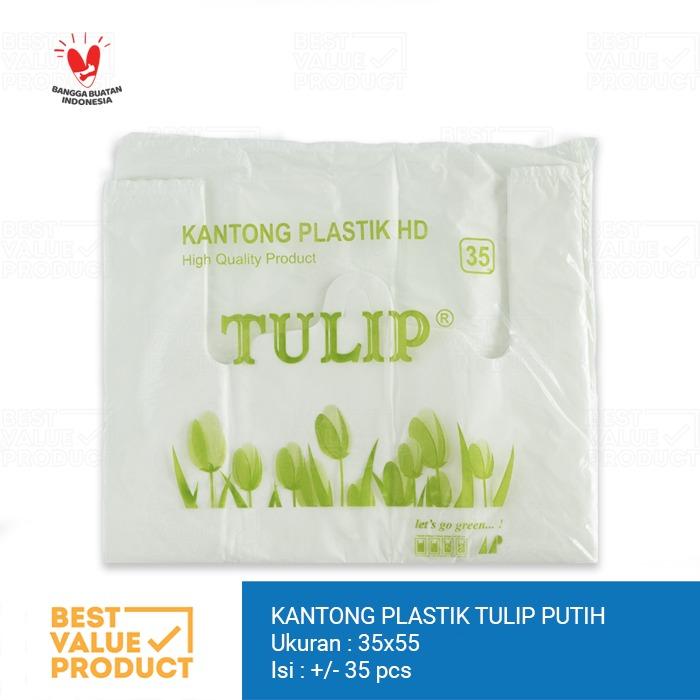 Gambar Kantong Kresek 35 TULIP Putih / Kantong plastik Go Green HD Online dari bestvalueproduct Kota Bandung Tokopedia