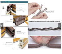 Gambar Door&Window Seal Penutup Celah Pintu jendela Peredam suara rubber seal - Hitam Type E, 2,5 M X 2 BARIS dari sansukarta store Kota Administrasi Jakarta Timur 5 Tokopedia
