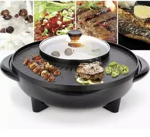 Panci Grill Pan Listrik Alat Pemanggang Teppayaki Teflon Masak Modern