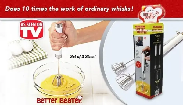 Isi 2 Pcs| Hand Mixer Manual Kocokan Telur Stainless Stell Tekan Mutar