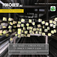 Gambar Besi Nako / Virkan polos 7.7x7.7mm x 3.65m dari Teguh tokobesi Kota Bandung 1 Tokopedia