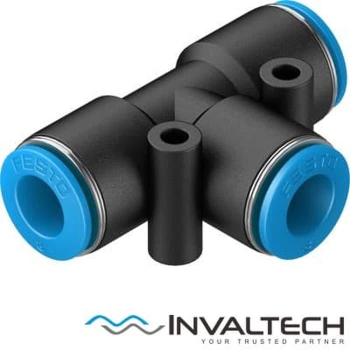 Gambar FESTO push-in T-connector QST-12 (153132) dari INVALTECH Kota Administrasi Jakarta Barat Tokopedia