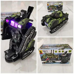 Mainan Anak Tank Berubah Robot Tank 2in1
