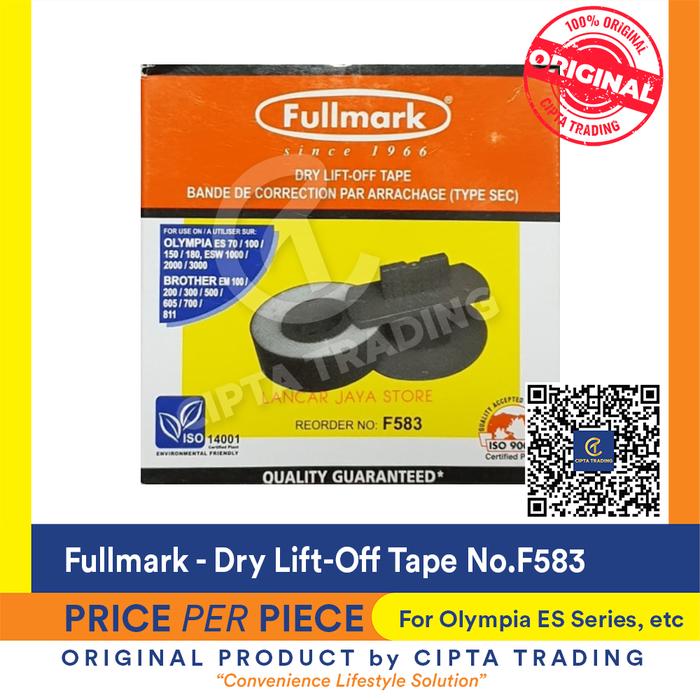Gambar Fullmark Dry Lift-Off Tape Reorder No: F583 dari Cipta Trading Kota Administrasi Jakarta Barat Tokopedia