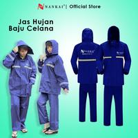 Gambar Jas Hujan Baju Celana Navy / Dark Blue L Nankai dari Nankai Tools Kab. Tangerang 1 Tokopedia