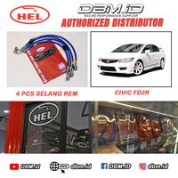 Gambar Selang Rem HEL Performance Brake Line HEL Civic FD2R 4 pcs dari DBM.ID Kota Surabaya 1 Tokopedia