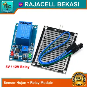 Sensor Hujan + Relay Module Detektor Air Hujan Raindrops Detection KIT