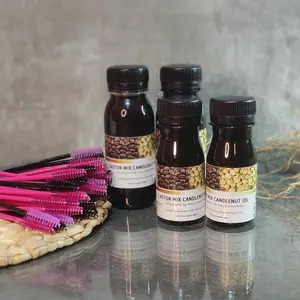 Minyak jarak mix kemiri bakar oil natural hair and lashes growth serum