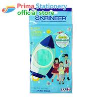 Gambar Skrineer Kids 3Ply Earloop Face Mask Green /5 Masker Wajah Anak dari Prima Stationery Official Kota Administrasi Jakarta Utara 1 Tokopedia