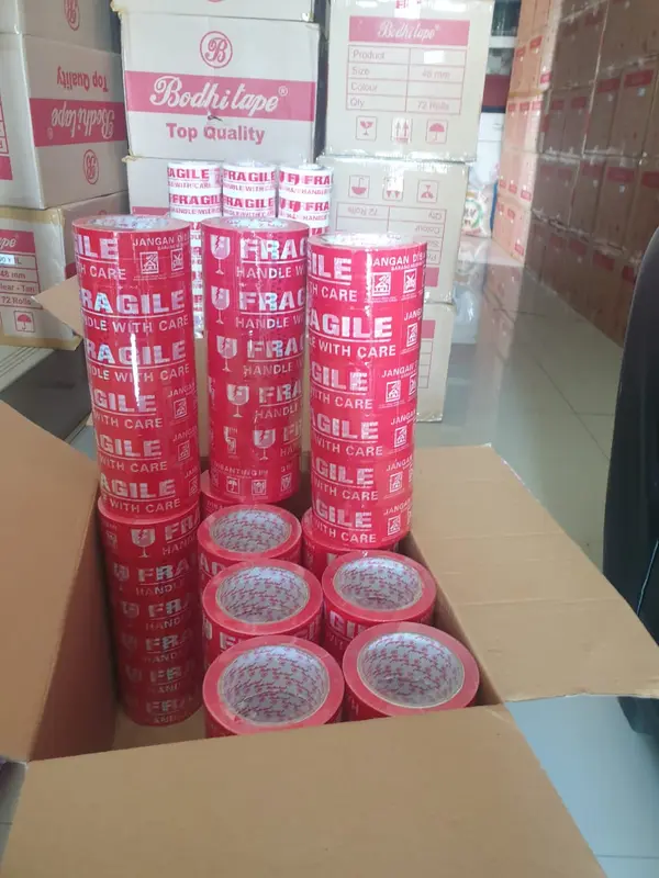 Lakban Fragile 2 inch x 48mm x 90 yard sangat rekat ARDANMORO 0