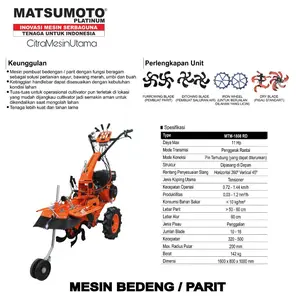 Mesin Membuat Bedengan dan Parit Matsumoto MTM-1808 RD