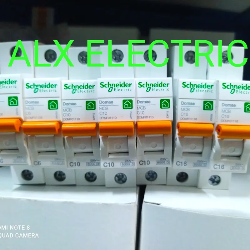 MCB DOMAE SCHNEIDER NEW 1P 2A 4A 6A 10A 16A 20A 32A 40A 50A 63A SNI 1